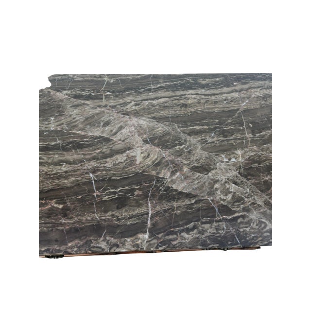 Ethan Allen Tuscany Marble Top Console Table Server Nightstand End Table For Sale - Image 10 of 14