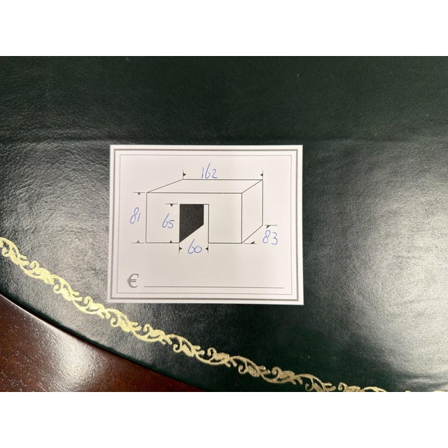 English Kidney-Shaped Chesterfield Desk For Sale - Image 16 of 17