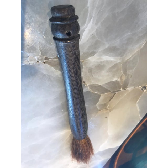 Asian Brown Wood Calligraphy Brush For Sale - Image 3 of 5
