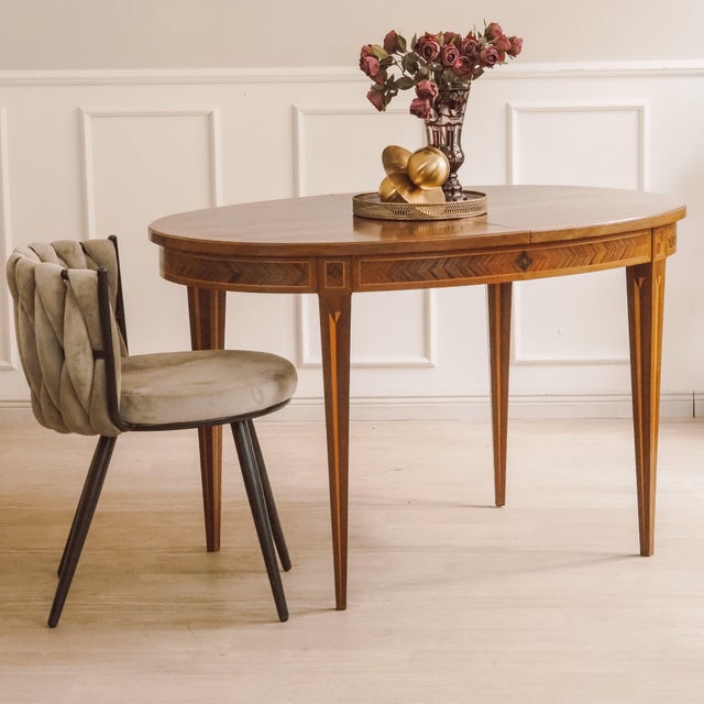 Oval Dining Table with Inlays For Sale - Image 14 of 14