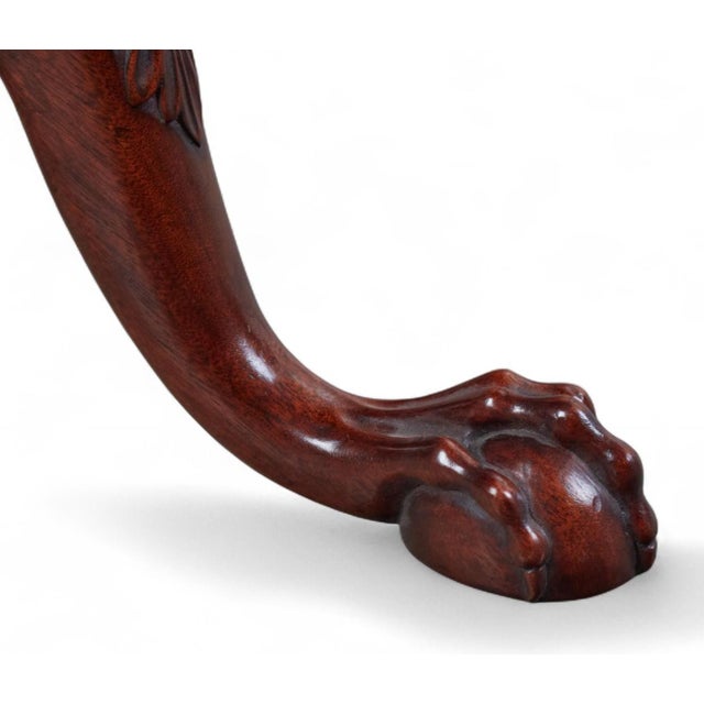 Burton-Ching George III Style Mahogany Piecrust Pedestal Tripod Table For Sale - Image 4 of 5