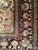 Vintage Persian Qum Area Rug, Hand-Knotted Silk, Floral Pattern, Ivory & Navy, 3x5 For Sale - Image 15 of 18