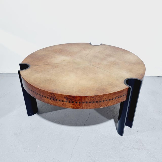 Wood Art Deco Coffee Table, 1940s For Sale - Image 7 of 16