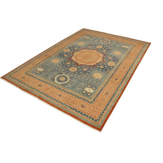 Shabby Chic Mamluk Rust/Rust Wool Rug - 9'9