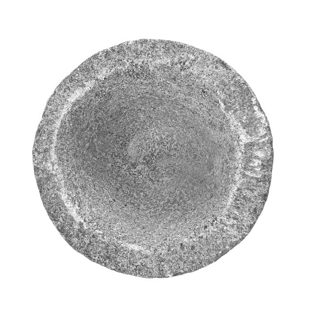 Modern Small Granite Stone Vintage Outdoor/Indoor Decorative Bowl For Sale - Image 3 of 3