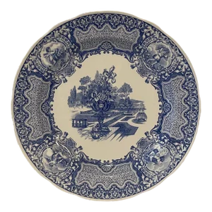 Spode Blue & White “Seasons” Plate