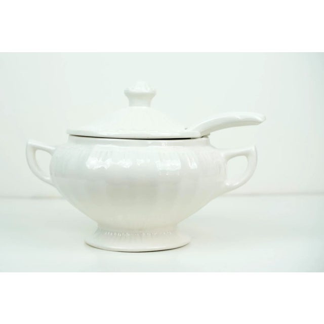 A collector of white serving dishes, this was in my mother in laws china cabinet, rarely used. A perfect small size soup...