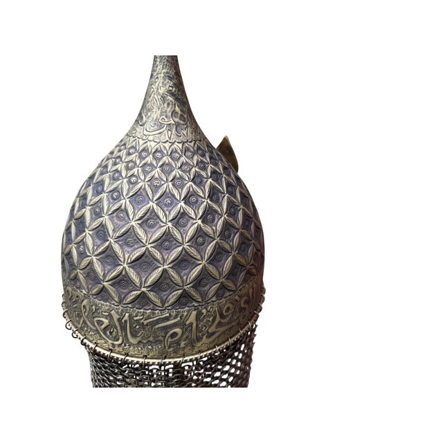 Hand-Chased Ottoman Helmet For Sale - Image 10 of 13