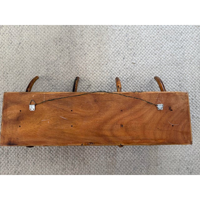 Late 20th Century French Vintage Four Hook Rattan Hatrack/Coatrack For Sale - Image 5 of 5