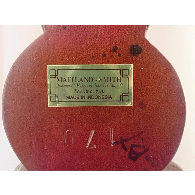 Maitland - Smith Maitland-Smith Gilt Hand-Carved Mahogany Classical Mirror For Sale - Image 4 of 11