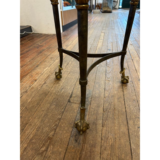 Maitland - Smith Inlaid Maitland Smith Mixed Marble Side Table With Swans For Sale - Image 4 of 10