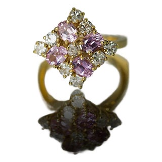 Late 20th Century Keith David Pink Sapphire Ring, Size 5 For Sale