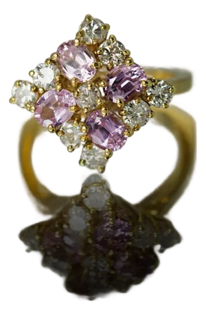 Late 20th Century Keith David Pink Sapphire Ring, Size 5