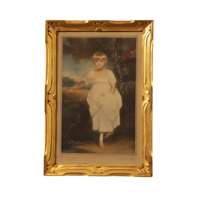 Antique Mezzotint Portrait of Young Girl For Sale - Image 13 of 13