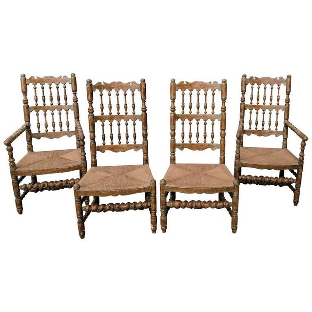 1960s Set of Four Charles Pollock Chairs For Sale - Image 4 of 11