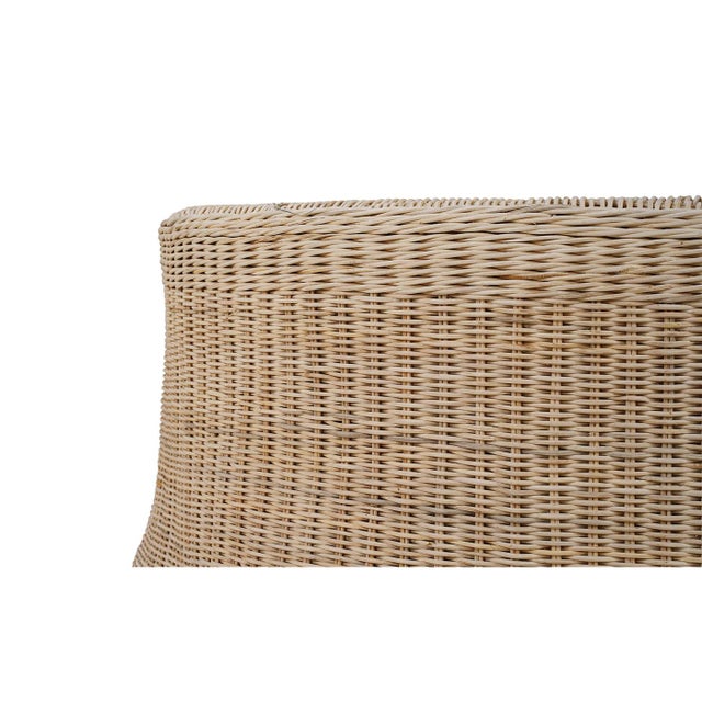 Victorian Round Rattan Coffee Table For Sale - Image 3 of 4
