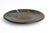 A large studio plate finished in rusted colors of blue and green. Its wide diameter and shifts in color create a subtle,...