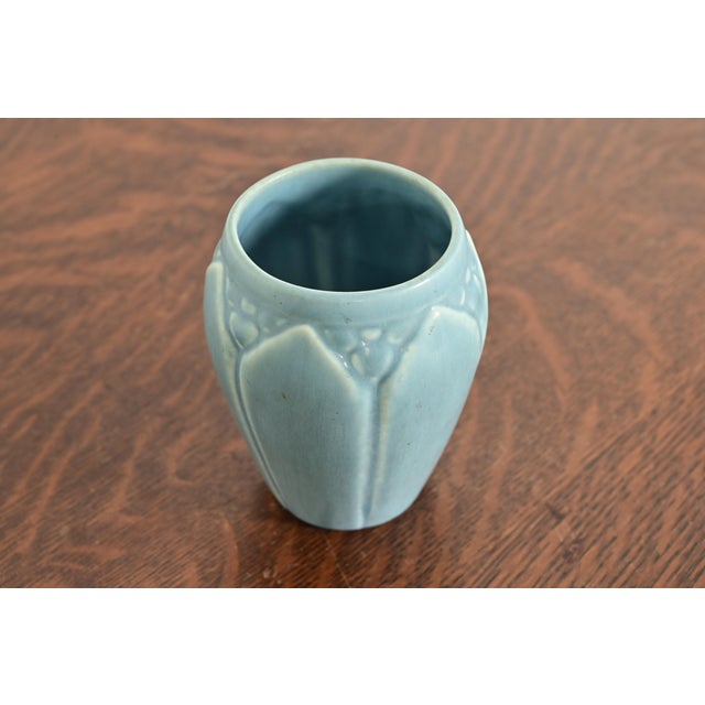 Rookwood Pottery Rookwood Pottery Arts & Crafts Glazed Ceramic Art Pottery Vase, 1937 For Sale - Image 4 of 11