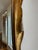 Gold Mid-Century Italian Silver & Gold Gilt Carved Wood Mirror With Sculptural Drapery Motif For Sale - Image 8 of 15