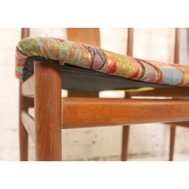Mid 20th Century Set of 6 Mid-Century Danish Chairs Attributed to Henning Sorensen For Sale - Image 11 of 14