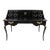 Mid 20th Century Louis XV Style Black Lacquered Writing Desk For Sale
