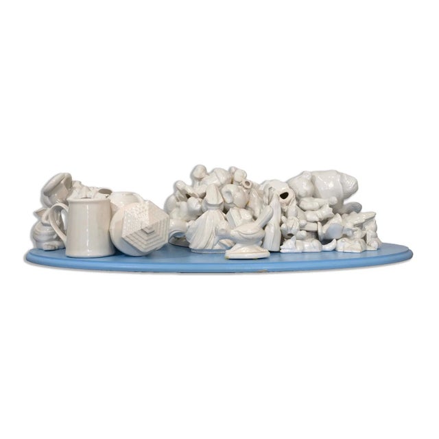 Contemporary Mike Kelly Firewood Ceramic, Mdf, Paint & Epoxy Contemporary Wall Hanging Sculpture 2003 - Set of 3 For Sale - Image 3 of 12