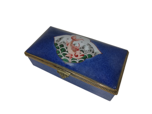 19th Century Ceramic Chinoiserie Box, France