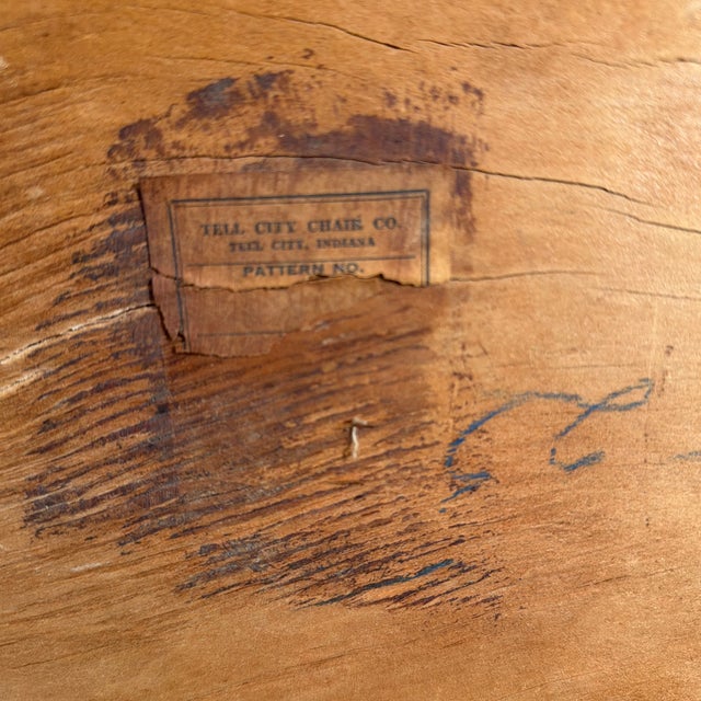 Duncan Phyfe Early 20th Century Tell City Chair Company Harp-Back Chair With Arms For Sale - Image 4 of 12