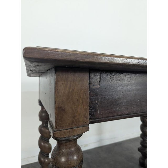 Louis XIII Style Desk in Walnut For Sale - Image 4 of 6