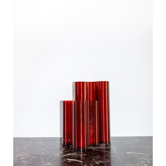 Tall Amber Splash Vase by Mana For Sale - Image 12 of 17