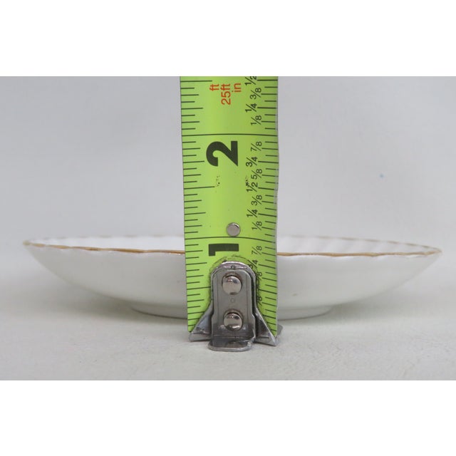 Mid 20th Century Mid 20th Century Adderley Fine Bone China Made in England White and Gold Saucer Small Plate For Sale - Image 5 of 8