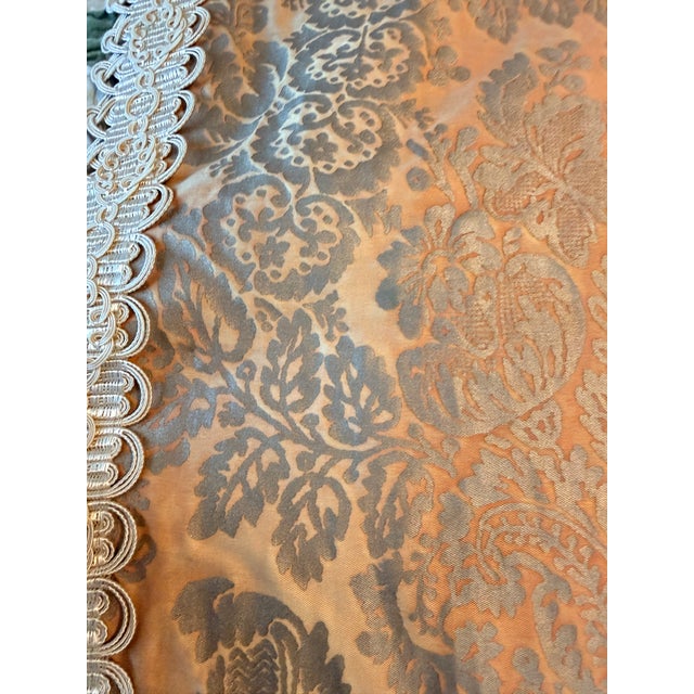 Pair of Fortuny Panels With Decorative Trim For Sale - Image 11 of 13