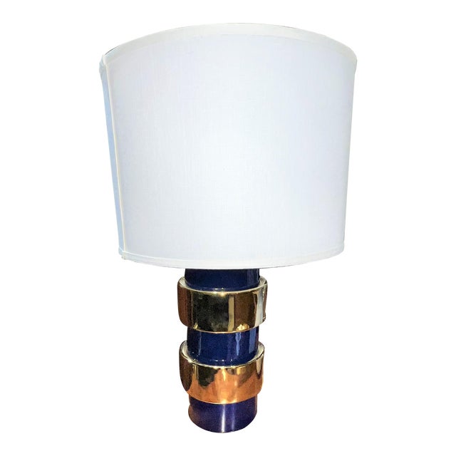Bungalow 5 Blue & Gold Table Lamp Chairish