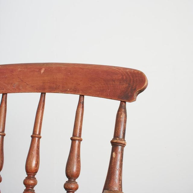 Antique Spindle Back Windsor Chair For Sale - Image 6 of 7