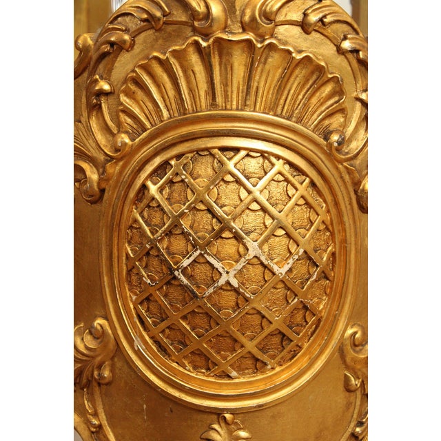 Rococo Style Giltwood Curio Cabinet With Glass Panels For Sale - Image 17 of 18