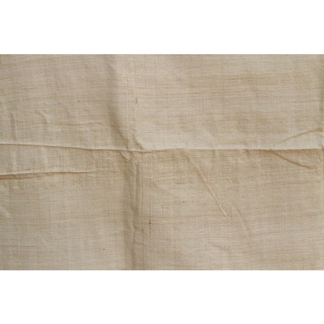 Organic Peace Silk Throw, Pale Birch For Sale - Image 4 of 5