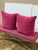 Contemporary Susan Lund Chastain Magenta/Berry Throw Pillows, Pair For Sale - Image 3 of 12