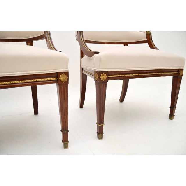 Set of Antique Swedish Neoclassical Armchairs, 1900 For Sale - Image 12 of 13