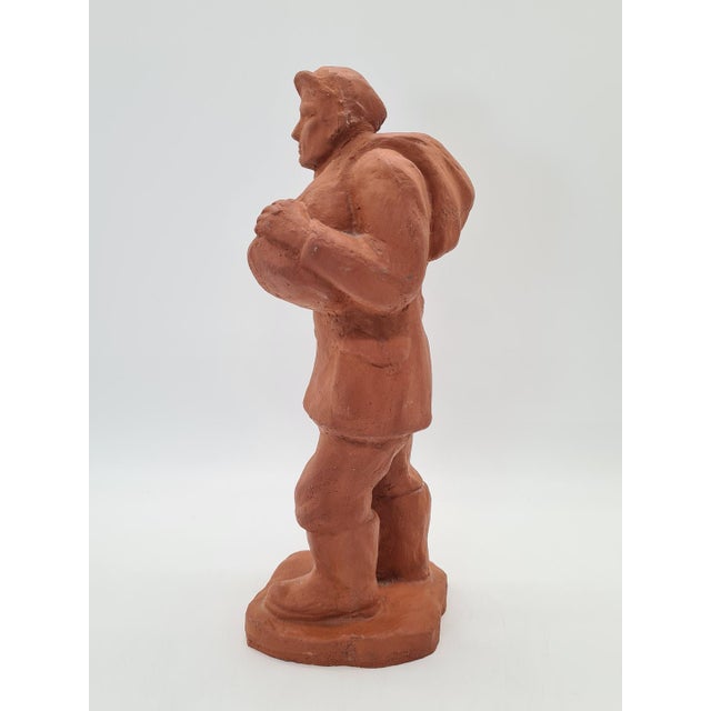 19th Century Terracotta Porter Sculpture For Sale - Image 4 of 9