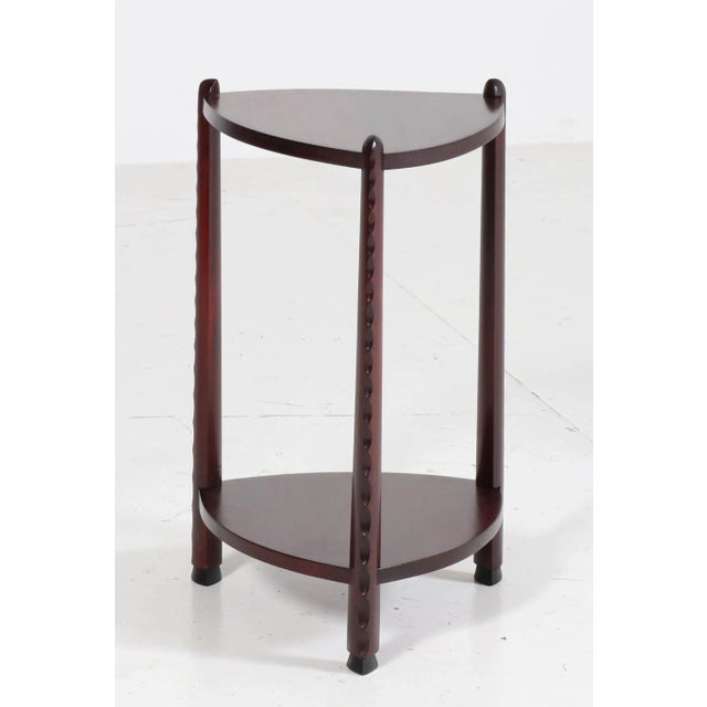 1920s Art Deco Stained Beech Side Table Attributed to Piet Kramer, 1920s For Sale - Image 5 of 10
