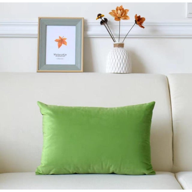 Textile Modern Solid-Color Sofa Throw Pillow For Sale - Image 7 of 9