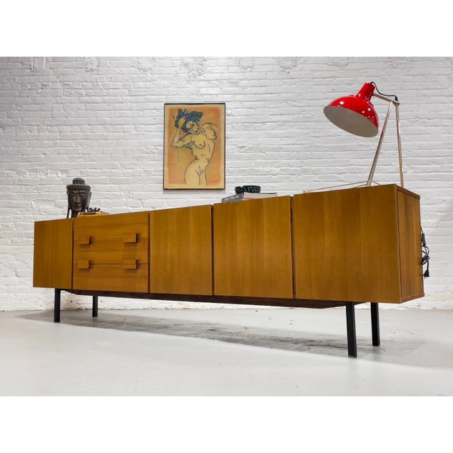 1960s Mid Century Modern Teak Credenza / Sideboard, For Sale - Image 12 of 13