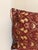 Authentic Turkish Tjşip Pattern Pillow Cover in Burgundy For Sale - Image 4 of 4