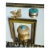 Vintage 1960s Estée Lauder gold-tone compact with coiled rope motif detailing and simulated turquoise resin accents. Kiss-...