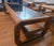 Lou Hodges Lou Hodges Mersman Waldron Smoked Glass Oak Rectangular Coffee Table 1970's For Sale - Image 4 of 9