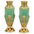 Jade Green Opaline and Gilded Brass Vases, 1880, Set of 2 For Sale - Image 12 of 12