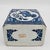 Vintage Chinoiserie Blue and White Porcelain Foo Dog Flower Frog For Sale - Image 9 of 11