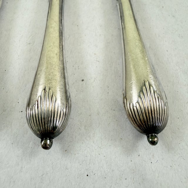 Walker & Hall, Sheffield, English Aesthetic Silver Plate Fruit Knives, S/4 For Sale In Philadelphia - Image 6 of 10