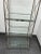 Vintage Chrome With Glass Shelving Campaign Style Etagere For Sale - Image 12 of 12