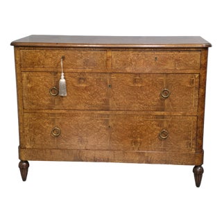 French Amboyna Chest of Drawers, 1880s For Sale